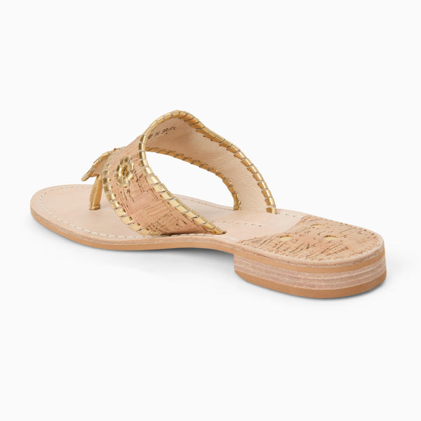 Jack Rogers Jacks Leather Flat Sandal Cork