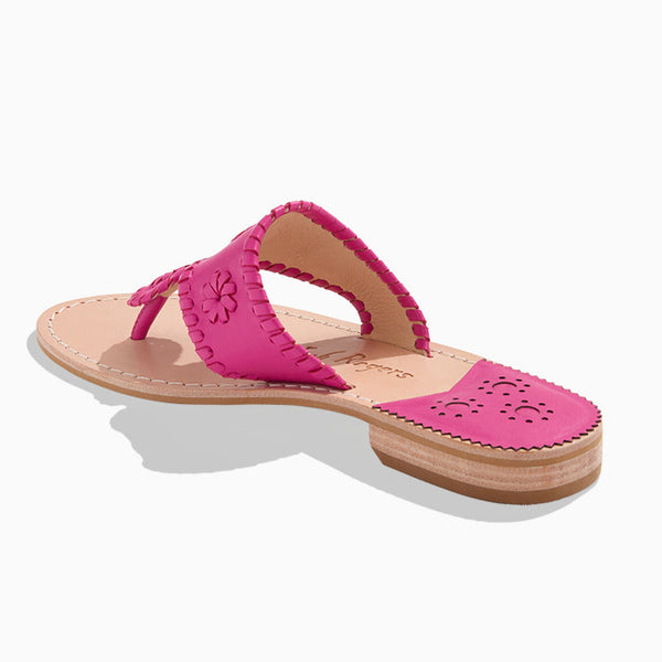 Jack Rogers Jacks Leather Flat Sandal Fuchsia