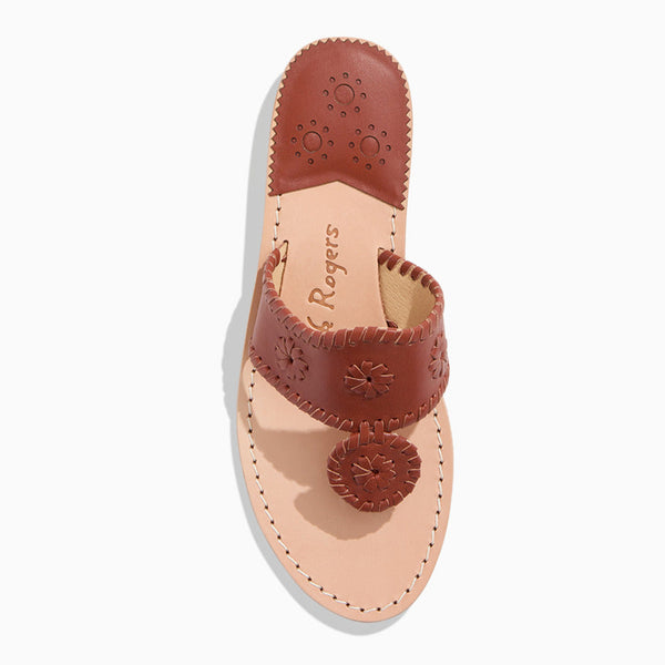jack Rogers Jacks Leather Flat Sandal Luggage