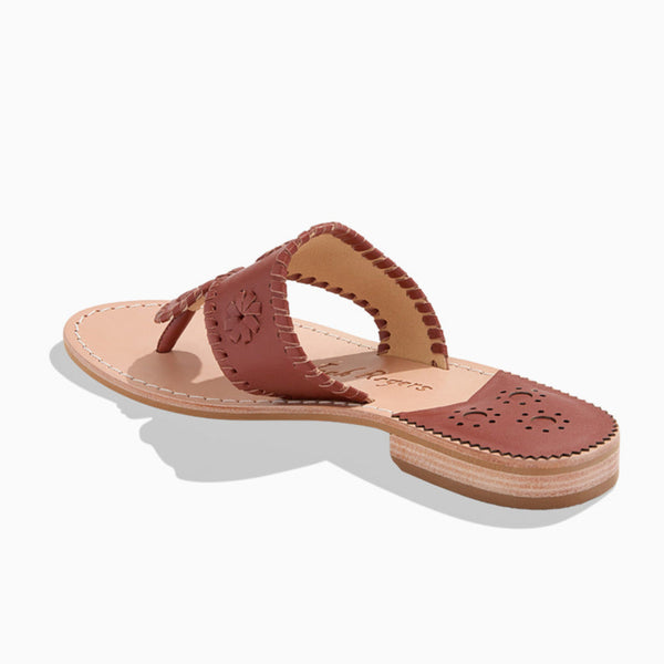 Jack Rogers Jacks Leather Flat Sandal Luggage