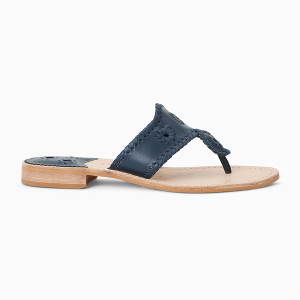 Jack Rogers Jacks Leather Flat Sandal Midnight