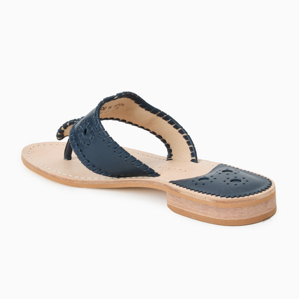 Jack Rogers Jacks Leather Flat Sandal Midnight