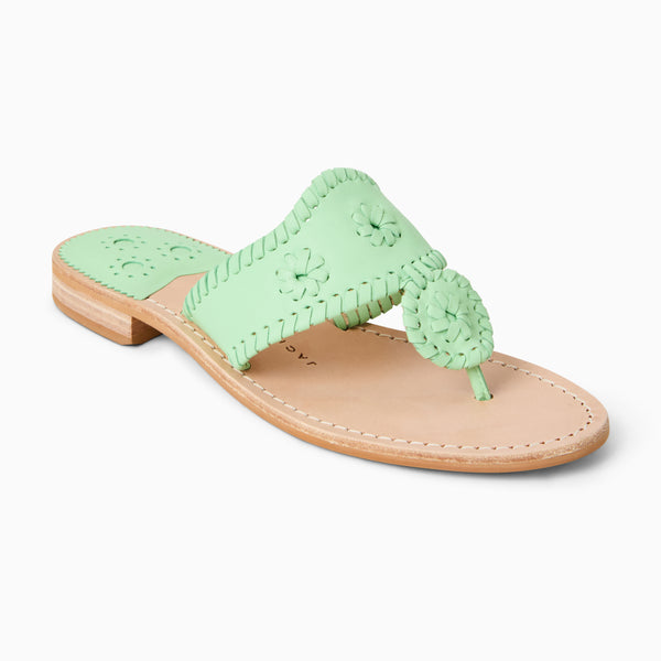 jack rogers Jacks Leather Flat Sandal Pistachio