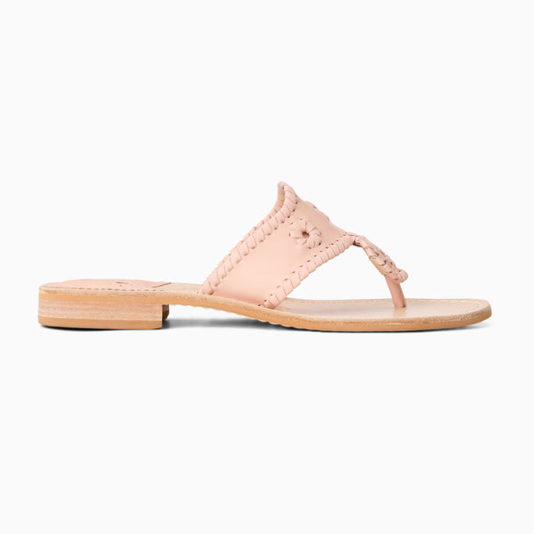 Jack Rogers Jacks Leather Flat Sandal Rose Cloud