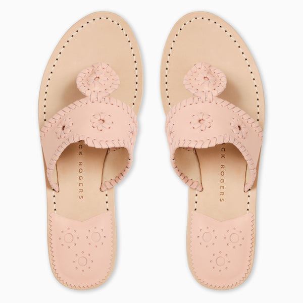 Jack Rogers Jacks Leather Flat Sandal Rose Cloud