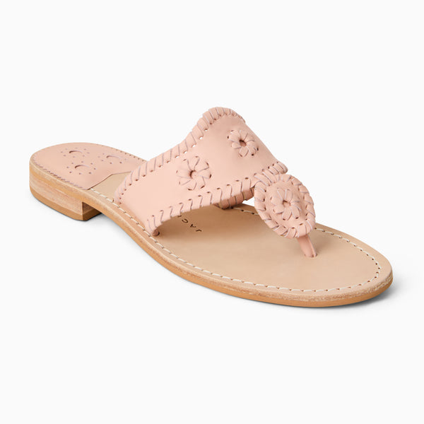 jack rogers Jacks Leather Flat Sandal Rose Cloud