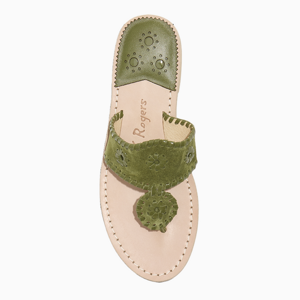 Jack Rogers Jacks Suede Flat Sandal Olive