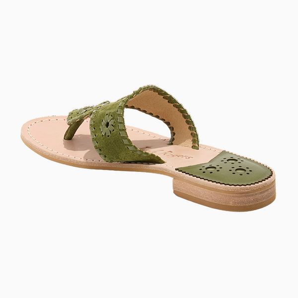 Jack Rogers Jacks Suede Flat Sandal Olive