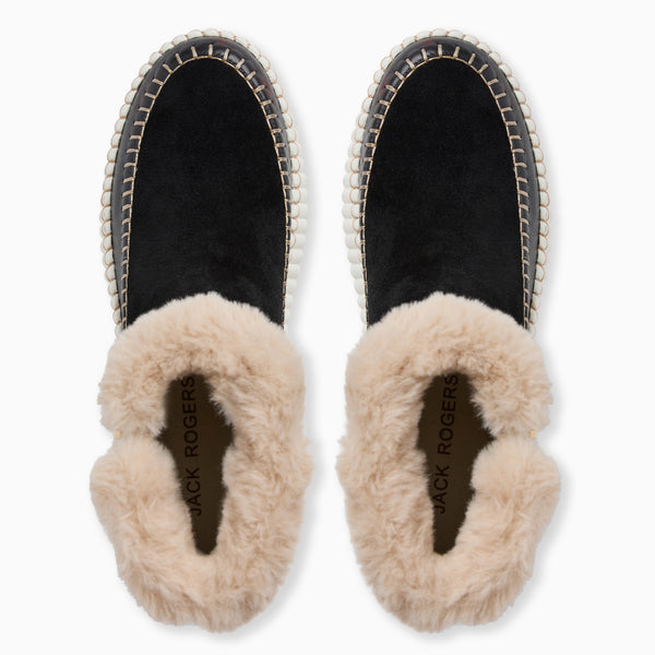 Jack Rogers Janetta Suede Sneaker Bootie Black