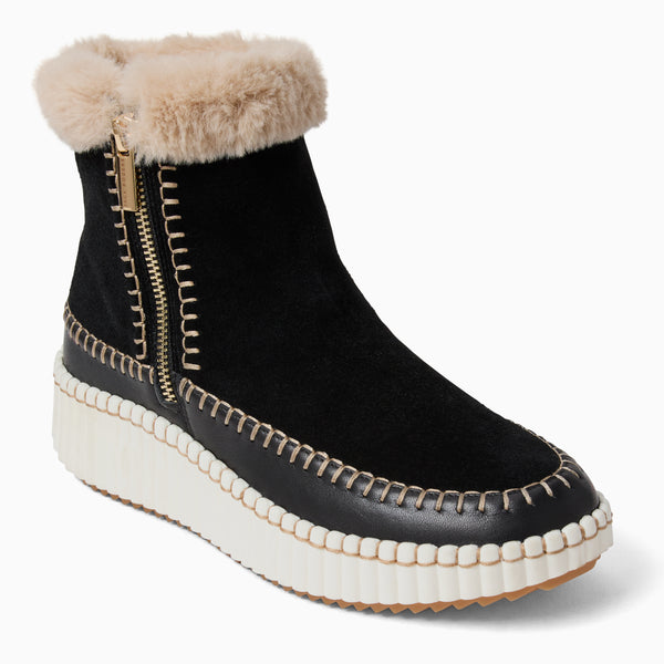 jack rogers Janetta Suede Sneaker Bootie Black