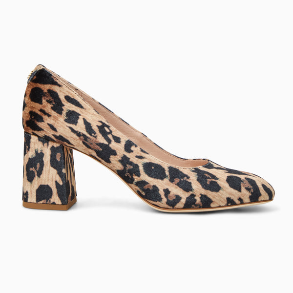 Jack Rogers Lenora Fabric Pump Heel Leopard Multi