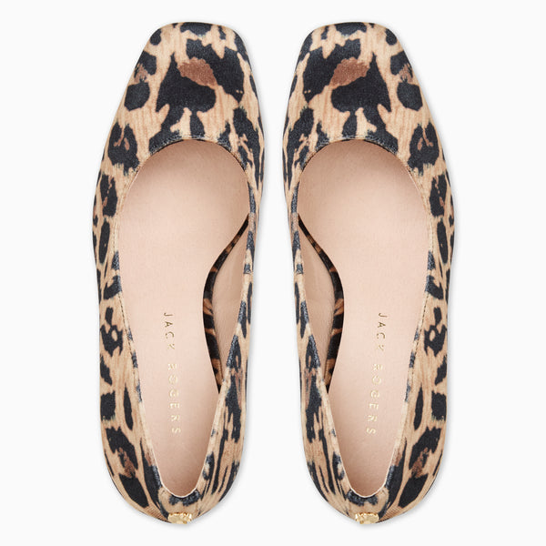 Jack Rogers Lenora Fabric Pump Heel Leopard Multi