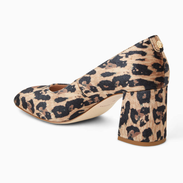 Jack Rogers Lenora Fabric Pump Heel Leopard Multi