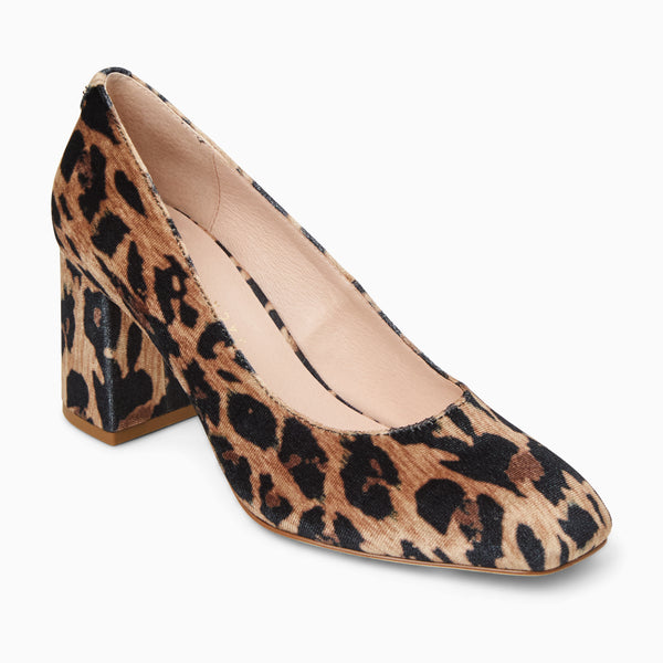 jack rogers Lenora Fabric Pump Heel Leopard Multi