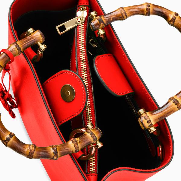 Jack Rogers Lucianna Italian Leather Tote Coral