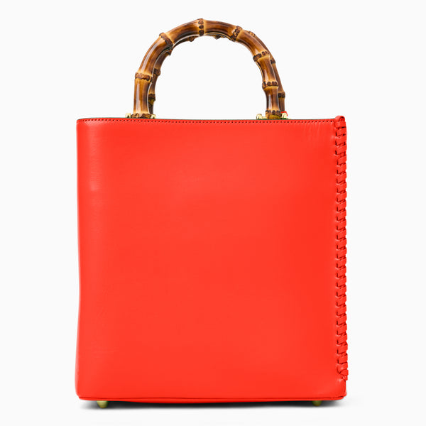 Jack Rogers Lucianna Italian Leather Tote Coral