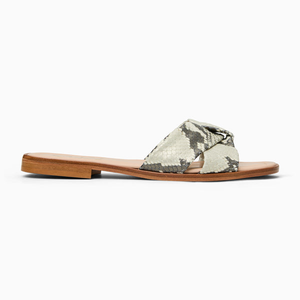 Jack Rogers Monica Italian Leather Slide Roccia