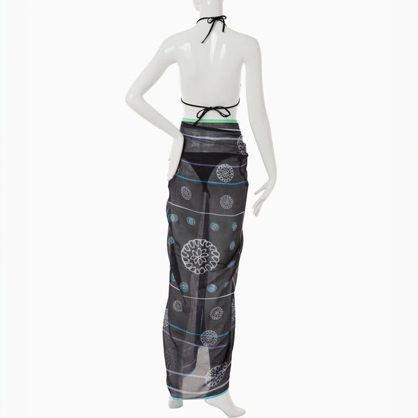 Jack Rogers Jacks Italian Cotton Bandana Scarf Dark Blue Multi