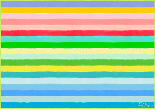 jack rogers Jacks Italian Cotton Striped Pareo Rainbow Multi