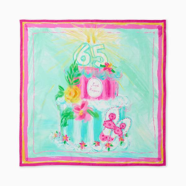 jack rogers Jacks Italian Silk Anniversary Scarf Birthday Multi