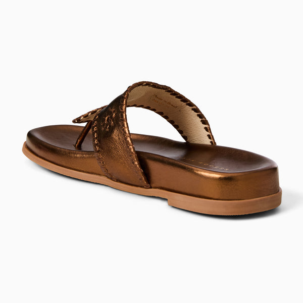 Jack Rogers Jacks Leather Comfort Sport Sandal Bronze