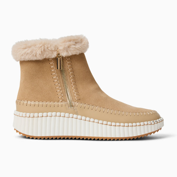 Jack Rogers Janetta Suede Sneaker Bootie Cafe Au Lait