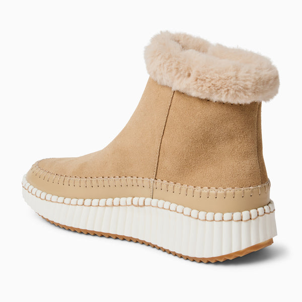 Jack Rogers Janetta Suede Sneaker Bootie Cafe Au Lait