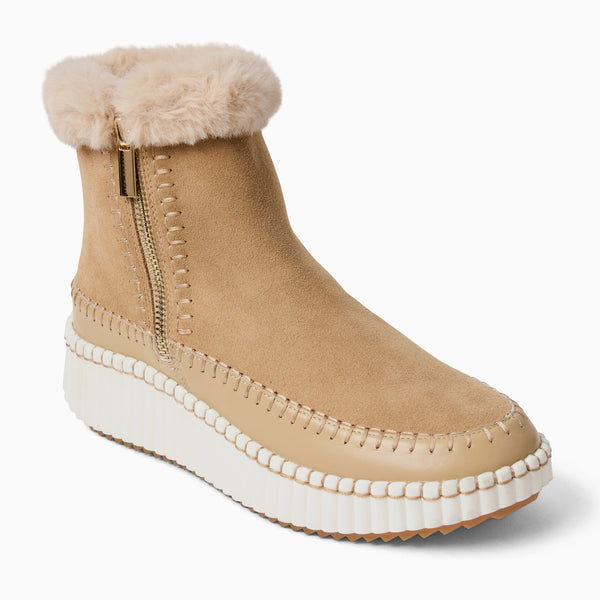 jack rogers Janetta Suede Sneaker Bootie Cafe Au Lait