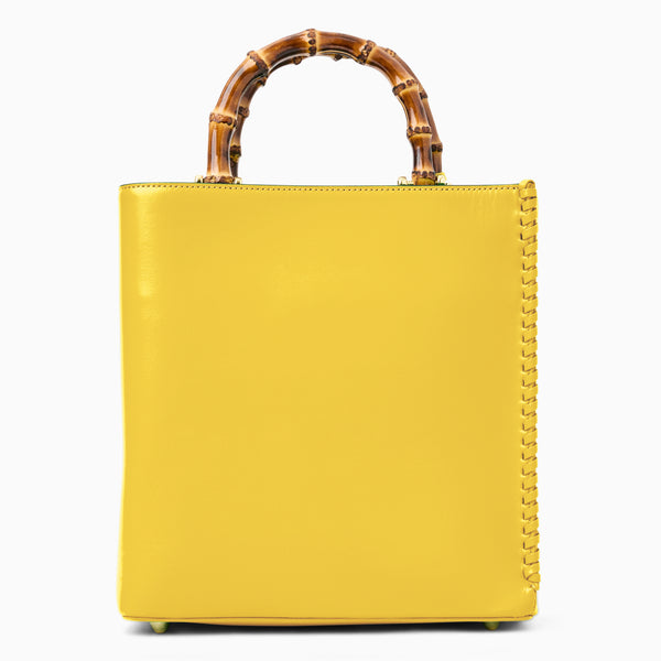Jack Rogers Lucianna Italian Leather Tote Golden Yellow