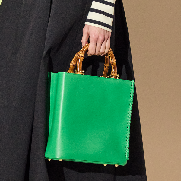 Jack Rogers Lucianna Italian Leather Tote Grass Green