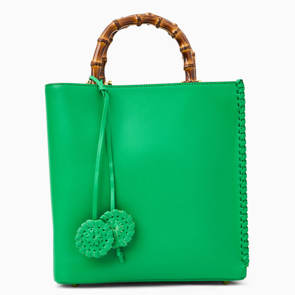 jack rogers Lucianna Italian Leather Tote Grass Green