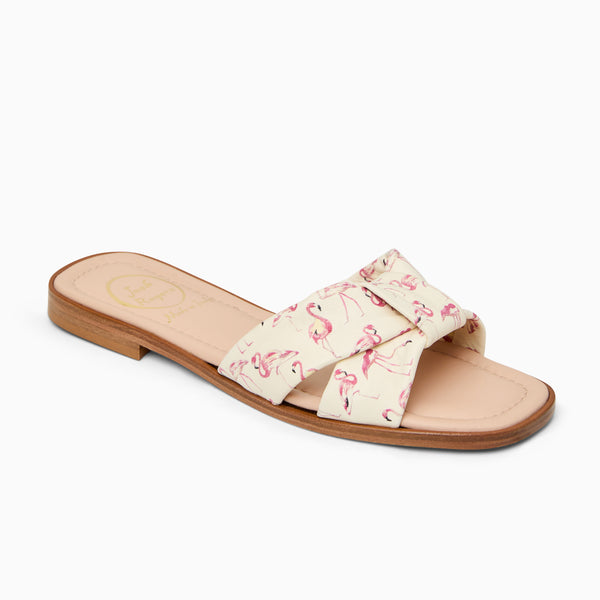 jack rogers Monica Italian Leather Slide Butter Pink Combo