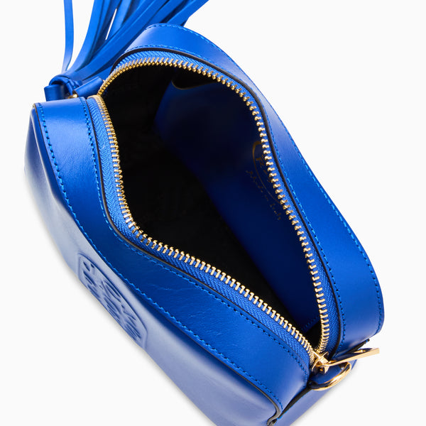 Jack Rogers Perla Italian Leather Crossbody Cobalt Blue