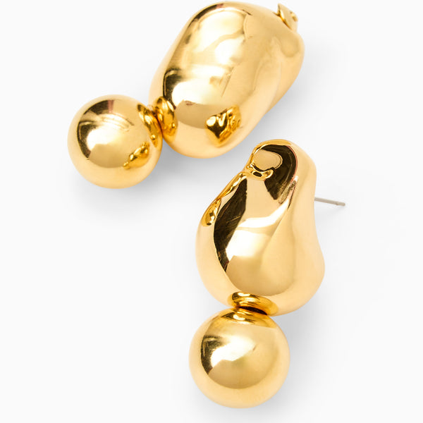 Jack Rogers Stella Italian Gold Plated Earrings Gold