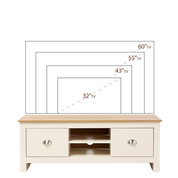 Jack Wills 2 Drawer TV Unit Cream