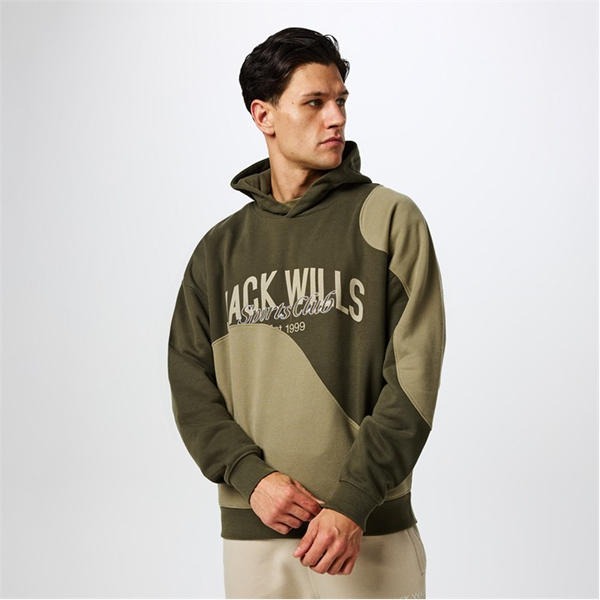 Jack Wills Abstract Hoodie Leaf/Trekking