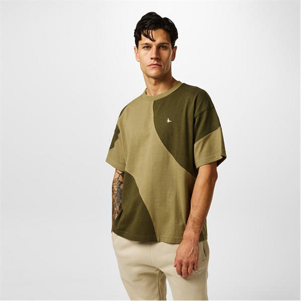 Jack Wills Abstract Tee Mens Leaf/Trekking