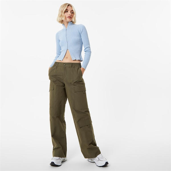 Jack Wills Acid Wash Zip Up Top Soft Blue