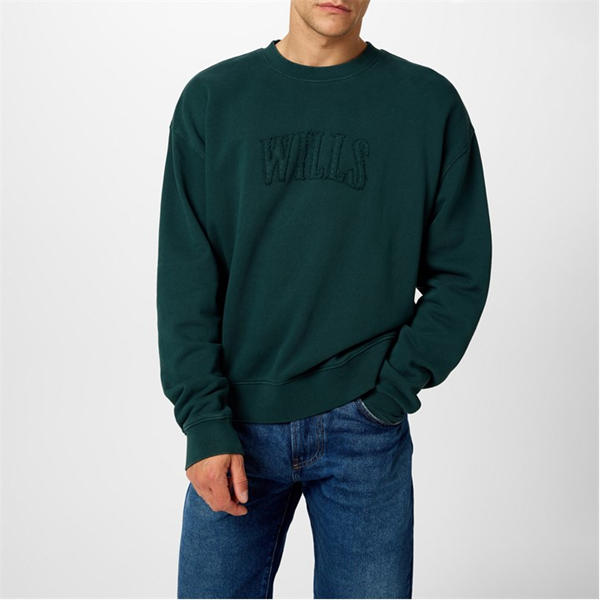 Jack Wills Applique Crew Sweater Evergreen