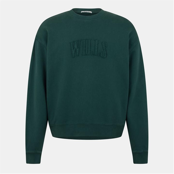 Jack Wills Applique Crew Sweater Evergreen
