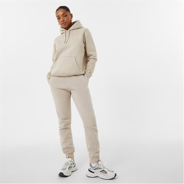 Jack Wills Astbury Pheasant Logo Hoodie Stone