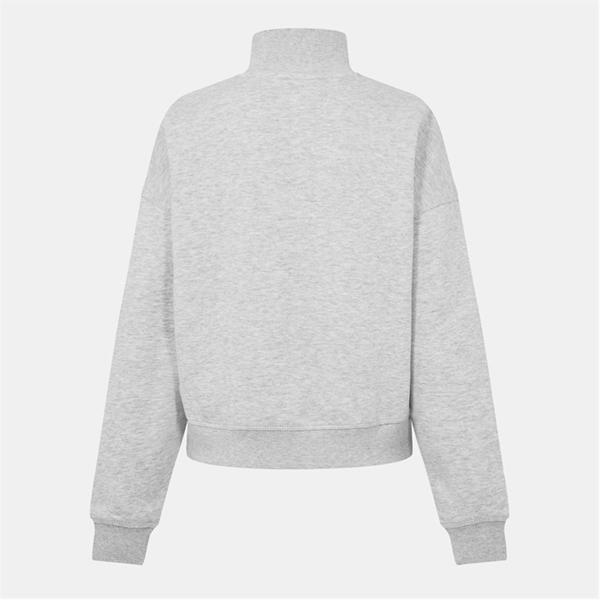 Jack Wills Astbury Quarter Zip Top Grey Marl