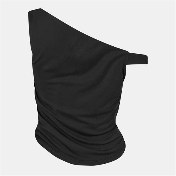 Jack Wills Asymmetric Shoulder Top Black