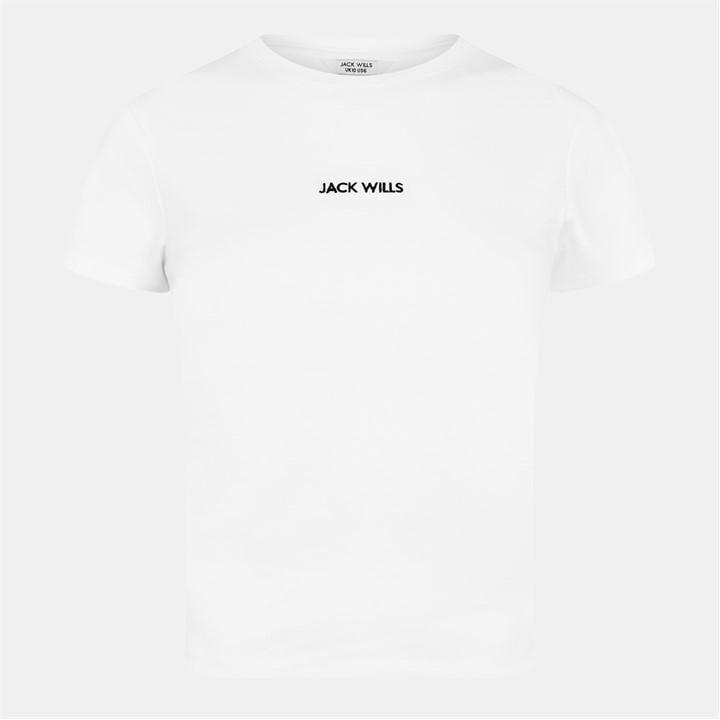 Jack Wills Baby Tee White