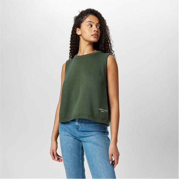 Jack Wills Back Vest Khaki