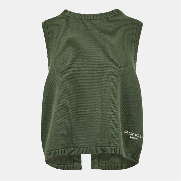 Jack Wills Back Vest Khaki