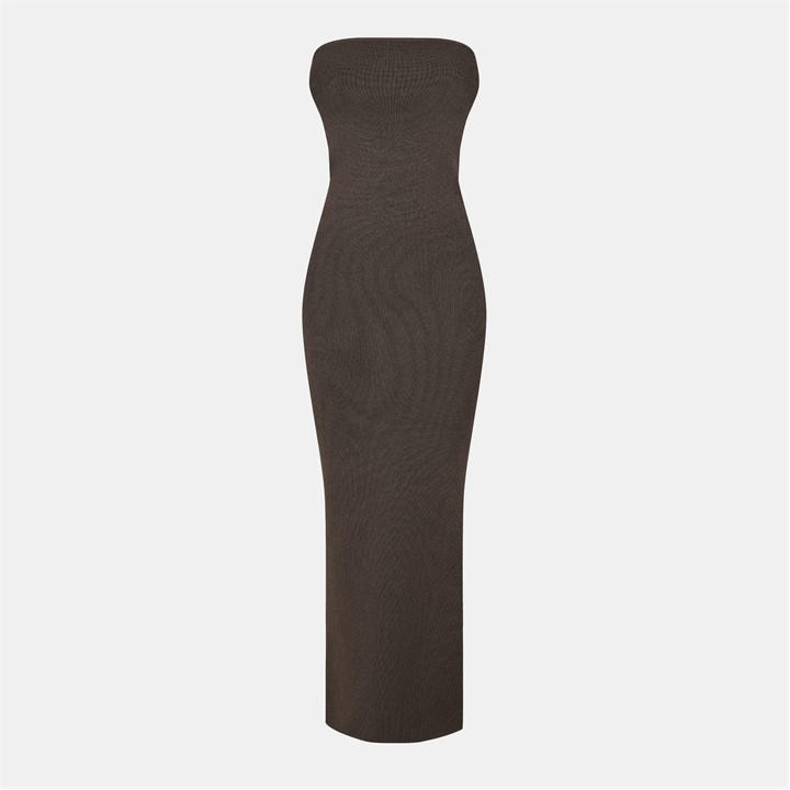 Jack Wills Bandeau Dress Espresso