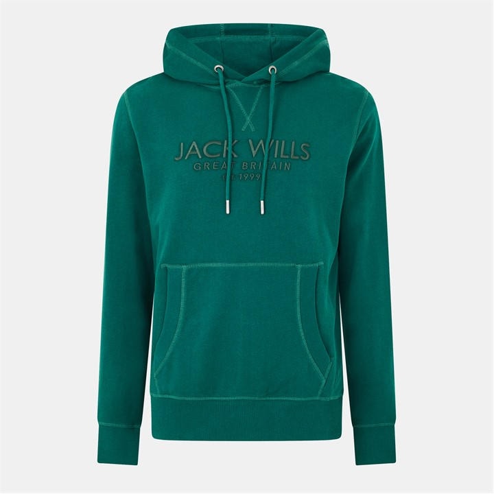 Jack Wills Batsford Hoodie Mens Rain Forest