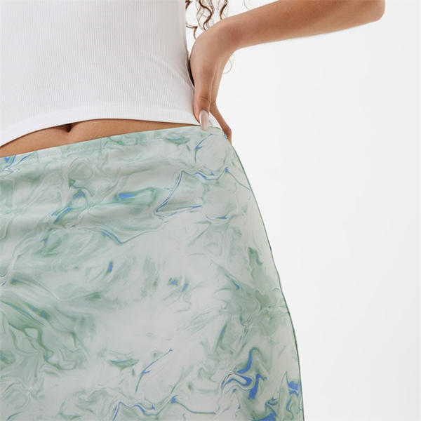 Jack Wills Bias Cut Midi Skirt Print