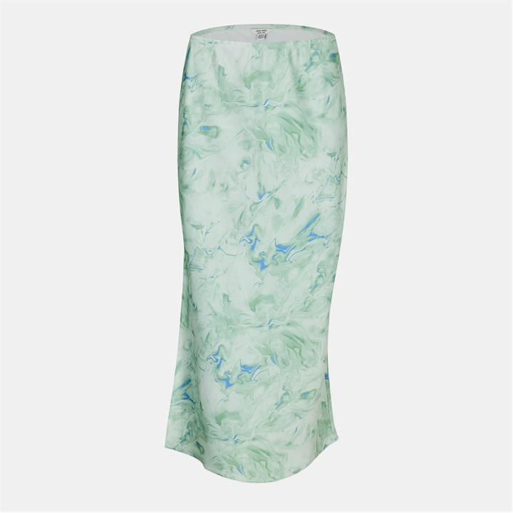 Jack Wills Bias Cut Midi Skirt Print